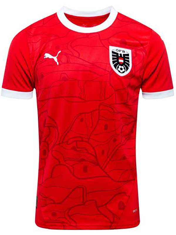 Austria maillot domicile uniforme de football premier kit de football pour hommes en haut du maillot de sport coupe d'Europe 2024